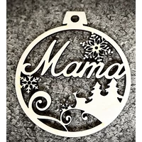 Karácsonyi Díszgömb - Mama