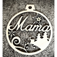 Karácsonyi Díszgömb - Mama - Karácsonyi ajándék ötlet Mamának