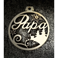 Karácsonyi Díszgömb - Papa - Karácsonyi ajándék ötlet Papának