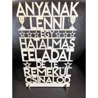 Dekor tábla - Anyának lenni.... Ajándék Anyának