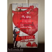 Dísztábla kicsi - Az igaz szerelem