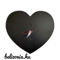 Falióra - Szív -Fekete - Szerelmes Ajándék - Ajándék pároknak