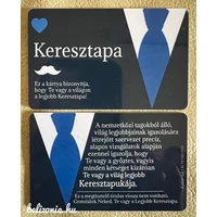 Kártya - Keresztapa - Ajándék ötlet keresztapának