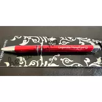 Gravírozott toll - Legendás nyugdíjas - piros színű - Ajándék Nyugdíjasnak