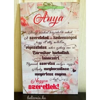 Dísztábla kicsi - Anya Annyi mindent köszönhetek