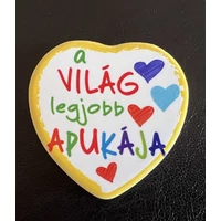 Kerámia hűtőmágnes  - A világ legjobb Apukája ...Ajándék Apának