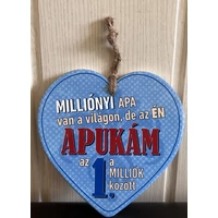 Kerámia falitábla Milliónyi Apa van a világon - Ajándék Apának