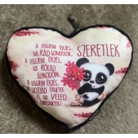 Kicsi szív párna-A legszebb érzés - Szerelmes ajándék - Valentin napi ajándék