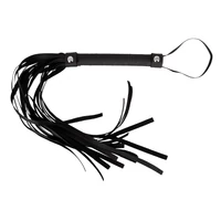 FLOGGER - BŐR HATÁSÚ MINIKORBÁCS (FEKETE)