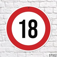 Sebességkorlátozó tábla 18-as