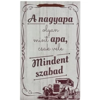 Dísztábla kicsi - A nagypapa - Ajándék nagypapának