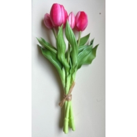 Rózsaszín csokros gumi tulipán - Ajándék Nőknek - Dekoráció