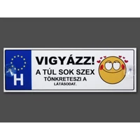 Rendszámtábla - Vigyázz