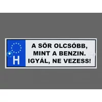 Rendszámtábla - A sör
