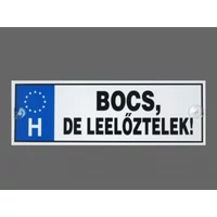 Rendszámtábla -Bocs