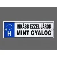 Rendszámtábla - Inkább ezzel járok