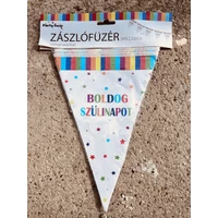 Zászlófüzér - Boldog születésnapot színes