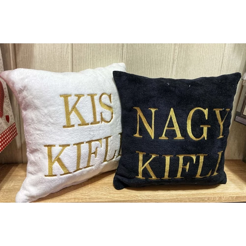 Hímzett Páros párna - Kis kifli, Nagy kifli