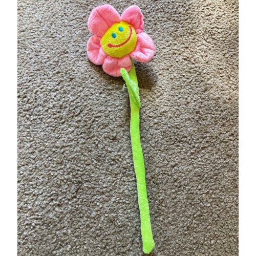 Plüss virág - Kicsi - Rózsaszín - Ballagási ajándék - Ajándék Anyák napjára