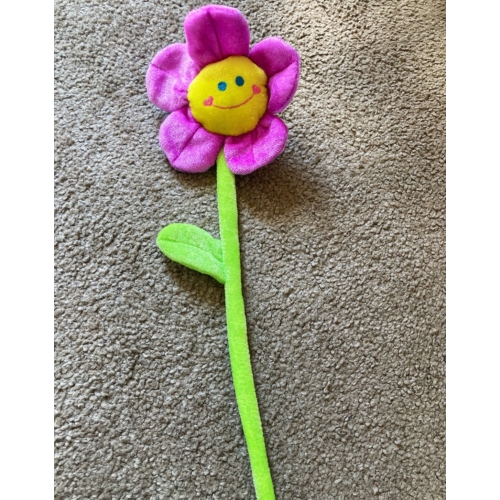 Plüss virág - Közepes - Lila - Ballagási ajándék - Ajándék Anyák napjára