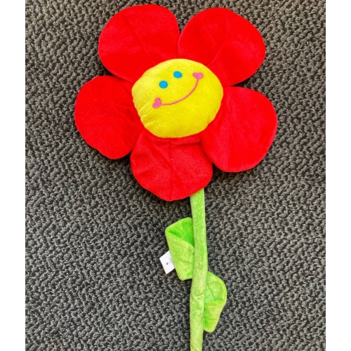 Plüss virág - Nagy - Piros - Ballagási ajándék - Ajándék anyák napjára