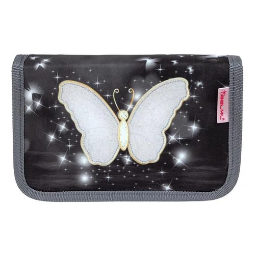 Tolltartó, klapnis, cipzáras, BELMIL "Amazing Butterfly", fekete, pillangó