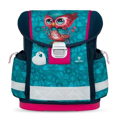 Iskolatáska, fémcsat, BELMIL "Classy Cute Owl", bagoly