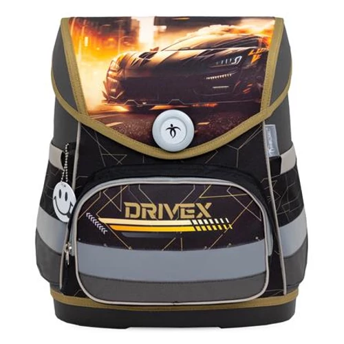 Iskolatáska, mágneszárral, BELMIL "Compact Drivex", versenyautó