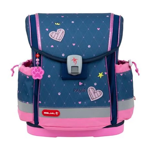 Iskolatáska, mágneszárral BELMIL "Classy Plus Hearts", szivecske