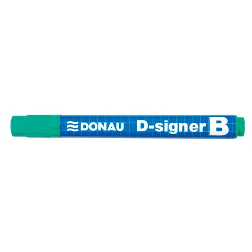 Táblamarker, 2-4 mm, kúpos, DONAU "D-signer B", zöld
