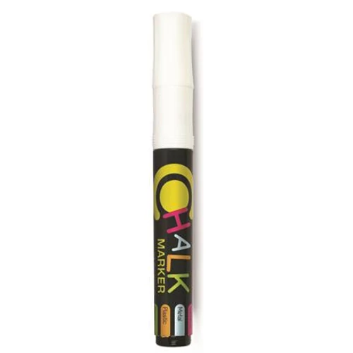 Krétamarker, 2,5 mm, 1 db / bliszter, FLEXOFFICE "Chalkmarker", fehér