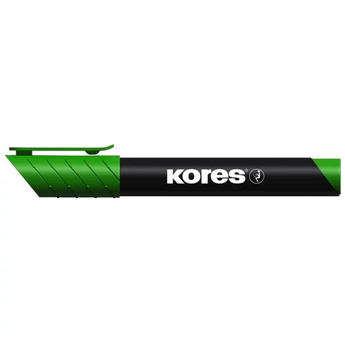 Alkoholos marker, 3-5 mm, kúpos, KORES "K-Marker XP1", zöld