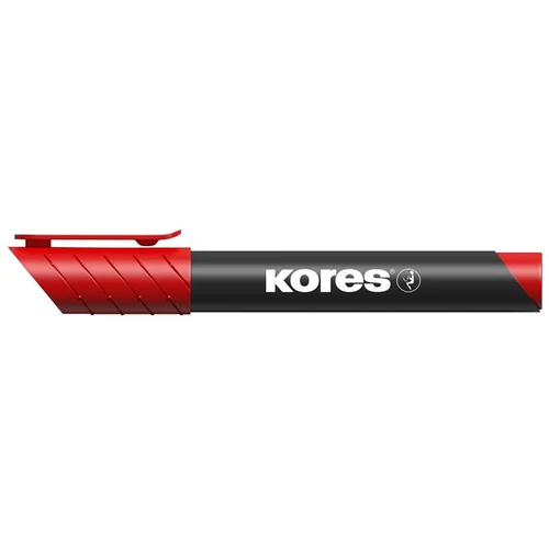 Alkoholos marker, 3-5 mm, kúpos, KORES "K-Marker XP1", piros