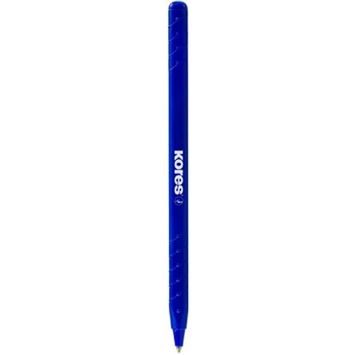 Golyóstoll, 1,0 mm, kupakos, háromszögletű, KORES "KOR-M", kék