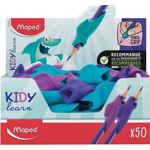 Ceruzafogó, display, MAPED "Kidy Learn", cápa, vegyes színek