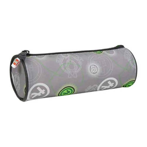 Tolltartó, henger alakú, cipzáras, LEGO "Ninjago Elemental Master of Energy", szürke-mintás