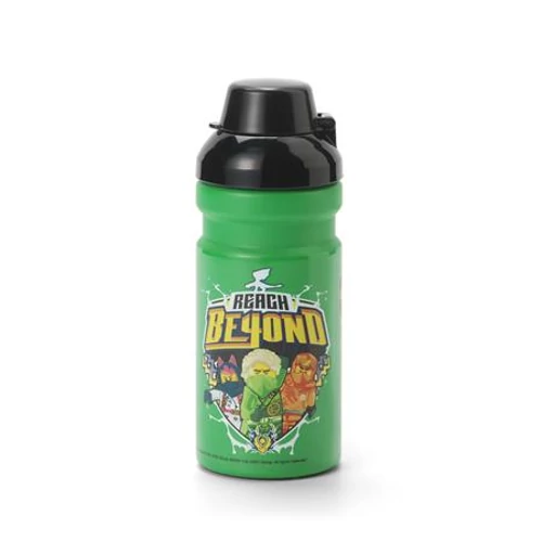 Kulacs, 390 ml, LEGO "Ninjago", zöld-fekete-mintás