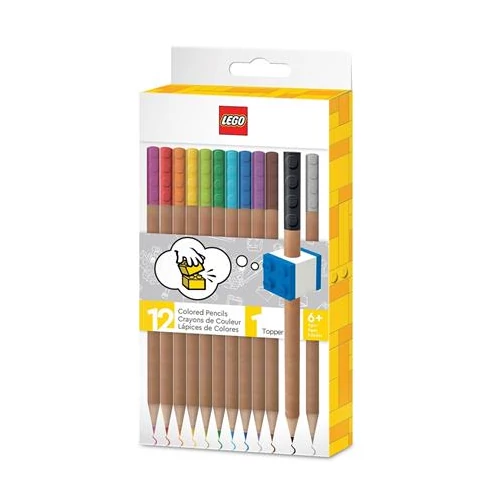 Színes ceruza készlet, LEGO, 12 különböző szín
