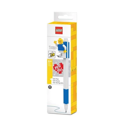 Zseléstoll, 0,7 mm, kupakos, mini figurával, LEGO, kék