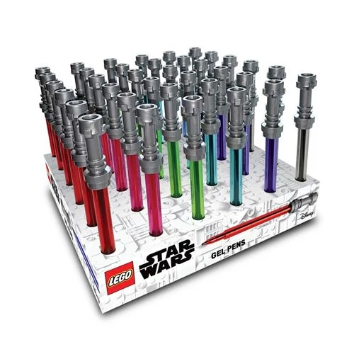 Zseléstoll display, 0,7 mm, fénykard, LEGO "Star Wars", 6 különböző szín