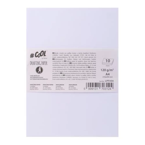 Rajzlap, famentes, A4, 120 g / m2, COOL BY VICTORIA