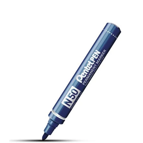 Alkoholos marker, 2 mm, kúpos, PENTEL "N50", kék