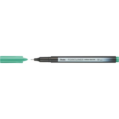 Tűfilc, 0,4 mm, PENTEL "Pointliner", tengerzöld