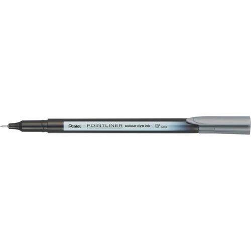 Tűfilc, 0,4 mm, PENTEL "Pointliner", szürke