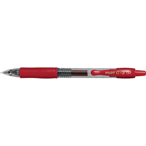 Zseléstoll, 0,32 mm, nyomógombos, PILOT "G-2", piros