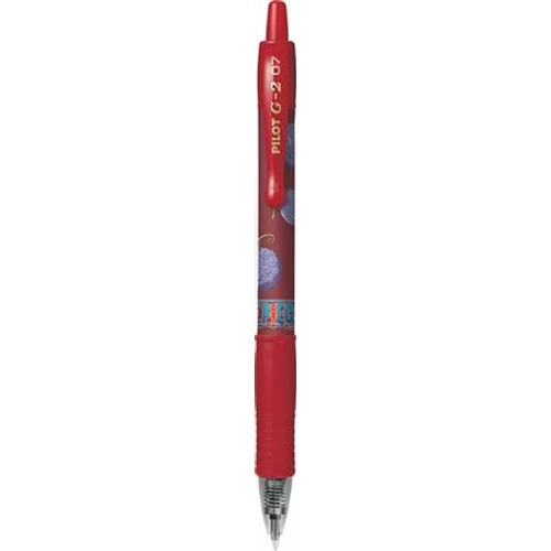Zseléstoll, 0,32 mm, nyomógombos, PILOT "G-2 One Piece", piros