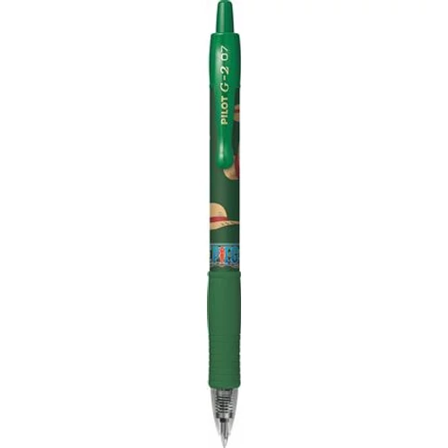 Zseléstoll, 0,32 mm, nyomógombos, PILOT "G-2 One Piece", zöld