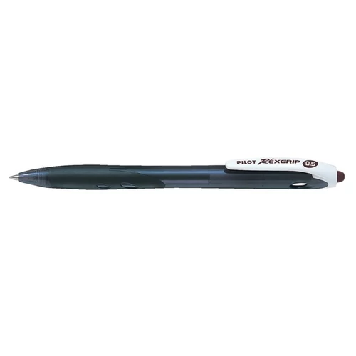 Golyóstoll, 0,18 mm, nyomógombos, PILOT "Rexgrip EF", fekete