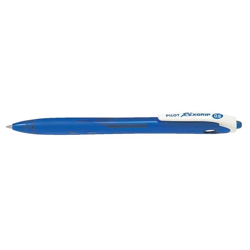 Golyóstoll, 0,18 mm, nyomógombos, PILOT "Rexgrip EF", kék