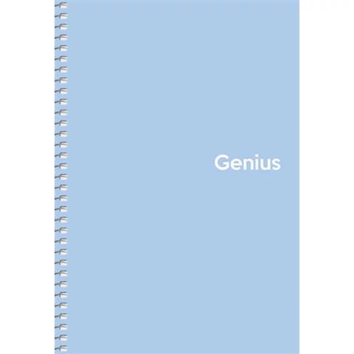 Spirálfüzet, A5, kockás, 80 lap, PP borító, SHKOLYARYK "Genius Pastel", vegyes